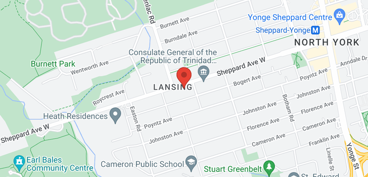 map of 225 SHEPPARD AVE W
